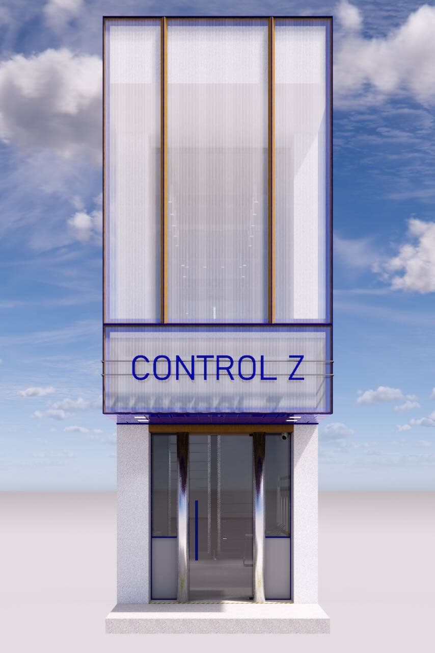 CTRL Z - Store Front 3D Render