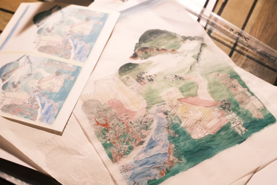 ASM - water painting by architect