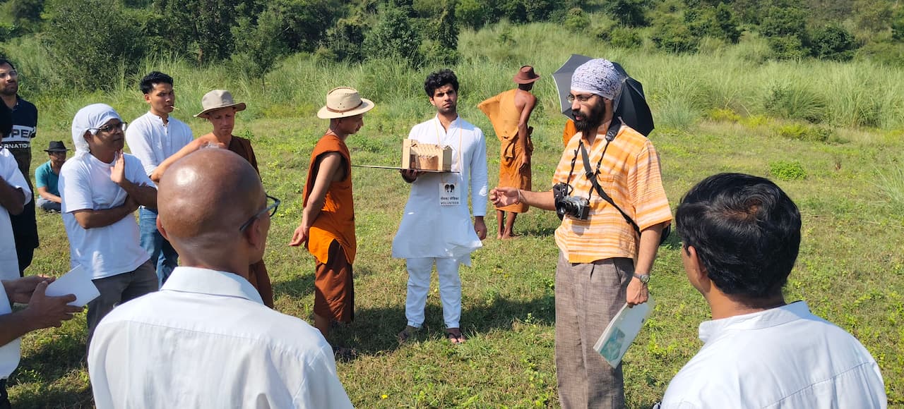 Architect explaining his design and idea